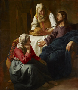 Cristo in casa di Marta e Maria (Jan Vermeer -1655)