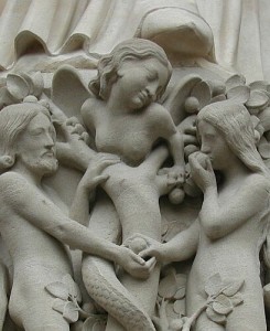 Adamo, Eva e il serpente (Notre-Dame de Paris)